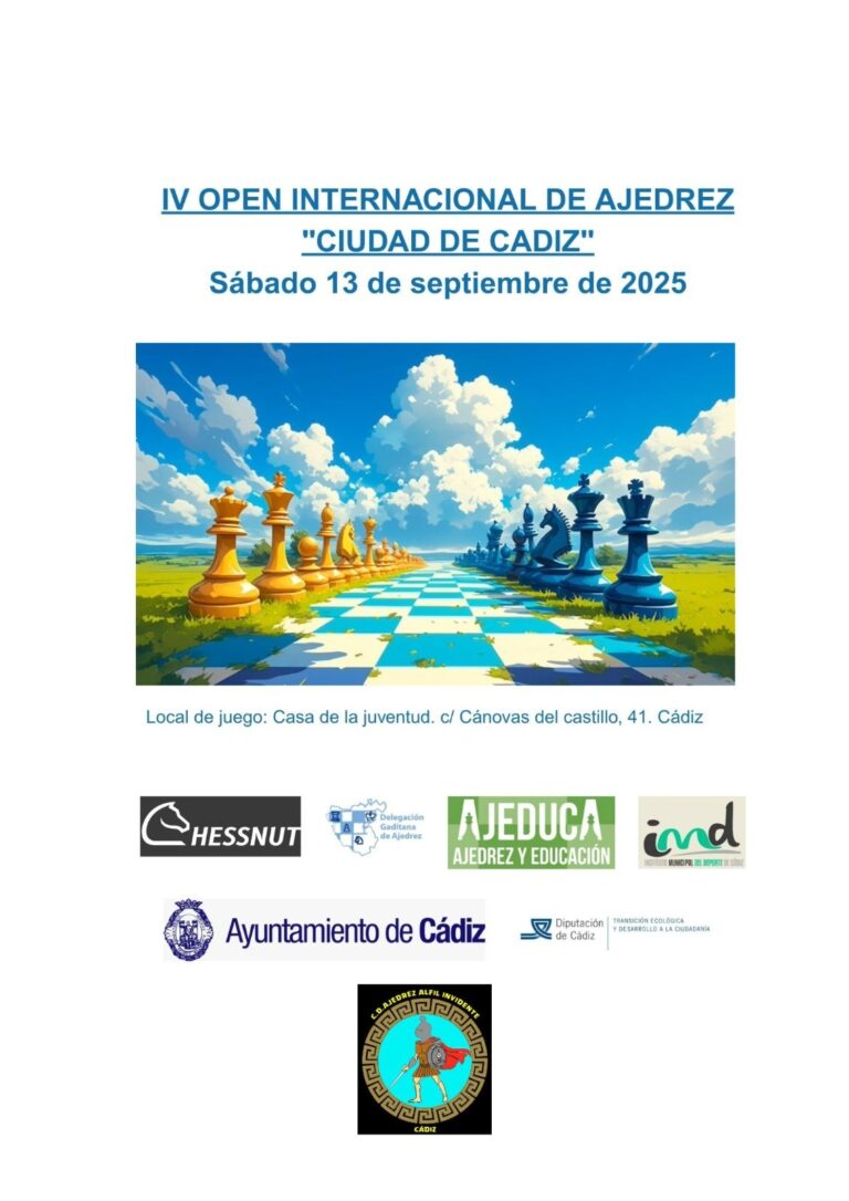 IV Open Internacional de Ajedrez «Ciudad de Cádiz»