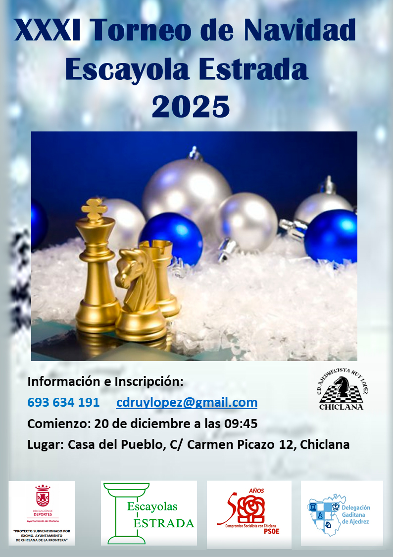 XXXI Open de Navidad Escayola Estrada