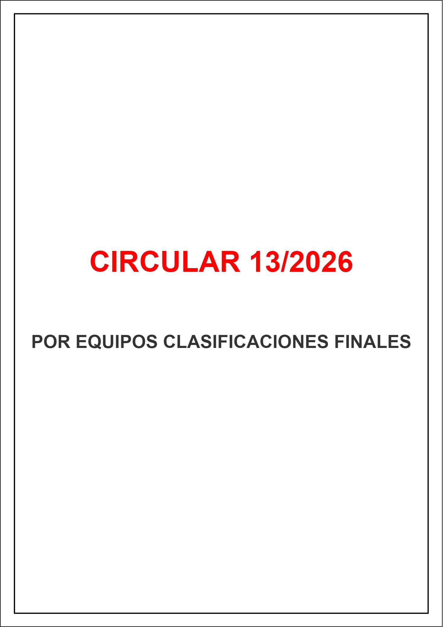Por Equipos Clasificaciones Finales