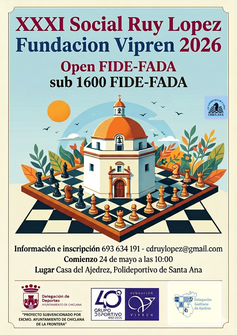 XXXI Open Social Ruy Lopez Chiclana Fundacion Vipren 2026